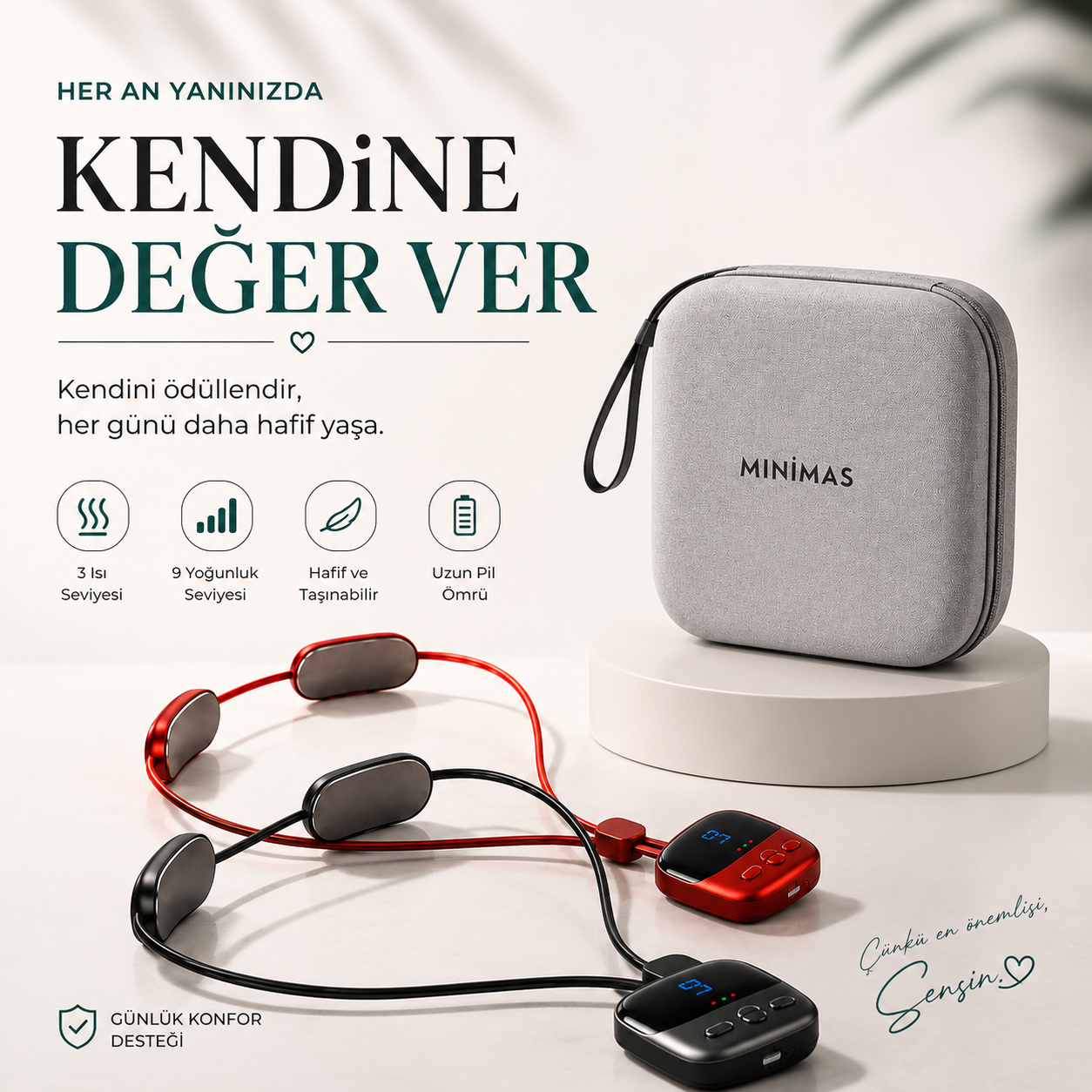 Minimas™ Akıllı Boyun Masaj Cihazı